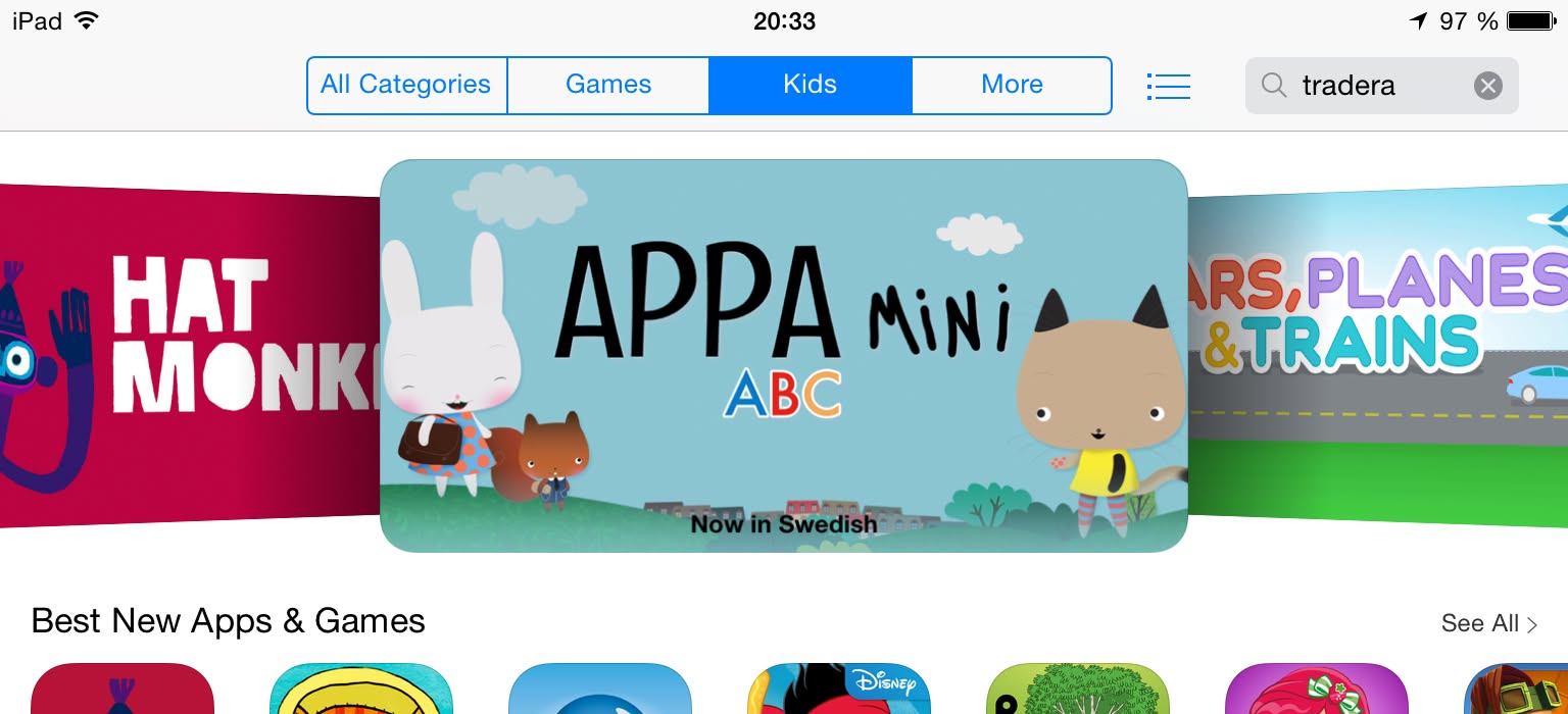 A screenshot of the App Store featuring Appamini ABC